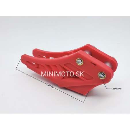 Vodítko reťaze červené